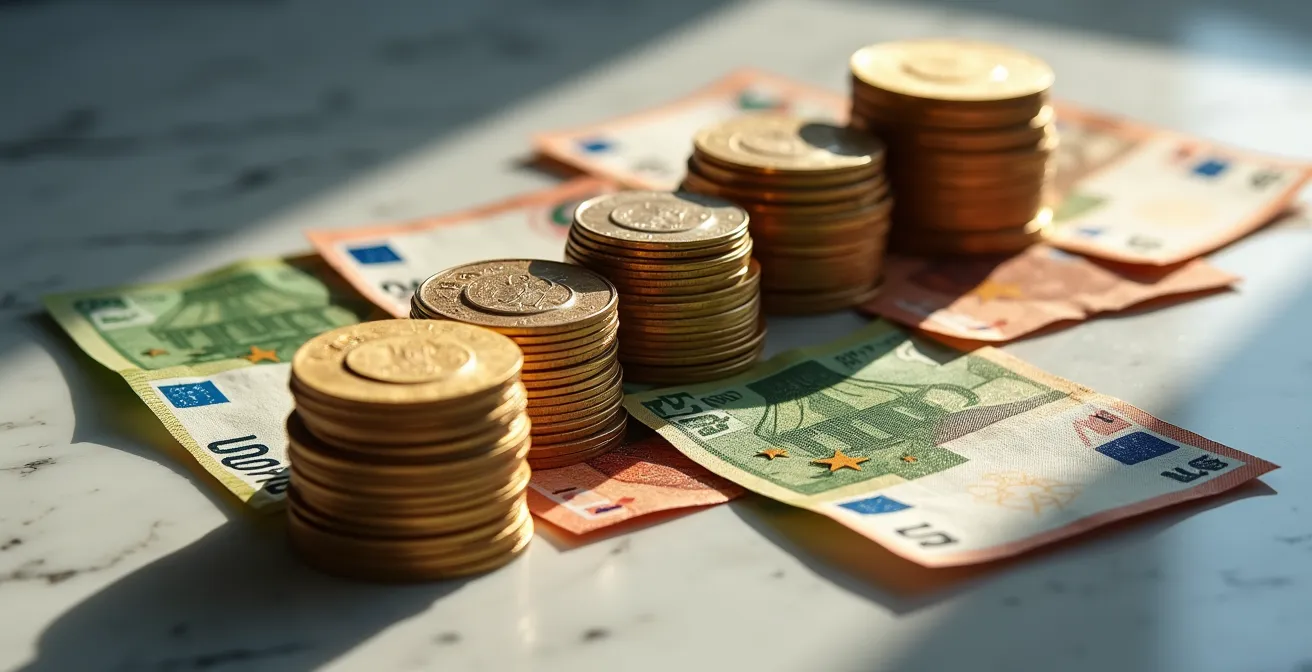 Visualizzazione astratta di pattern di versamenti bancari analizzati da sistemi di monitoraggio