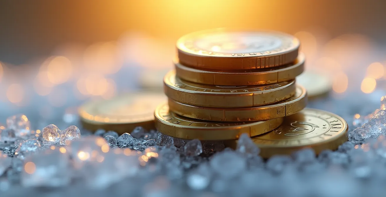 Grafico temporale che mostra il premio di illiquidità crescente nel tempo